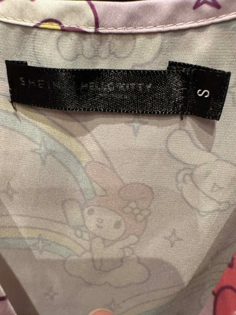 HELLO KITTY KUROMI night gown size SMALL pit to pit 16in length 32in
